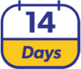 14-day dosing icon